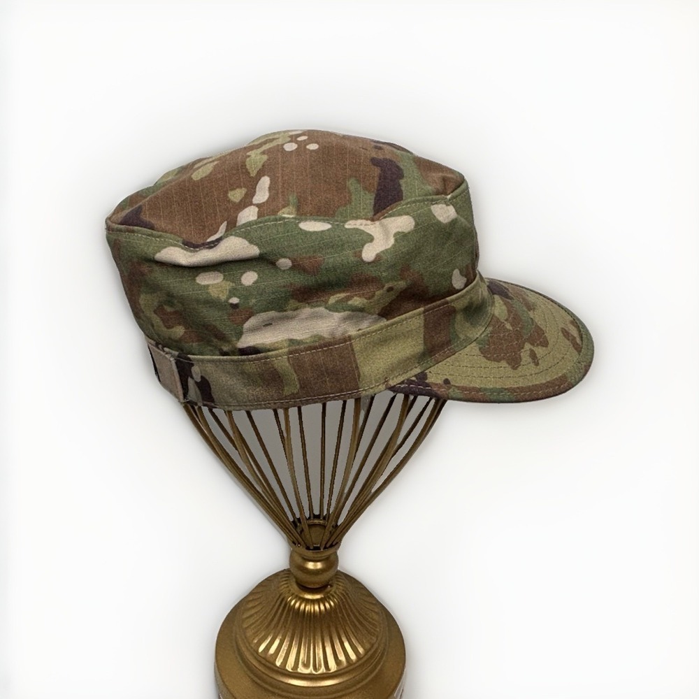 US Military OCP Patrol Cap Hat Camo Multicam Major Rank Garza Sekri 7 1/8 - Picture 4 of 12
